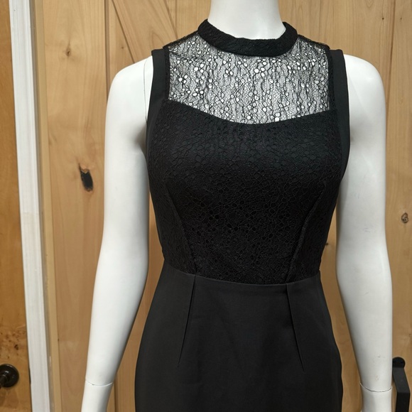 Reiss Casablanca Black Mini Cocktail Lace Dress Size 4 Sheath Dress - Picture 4 of 16